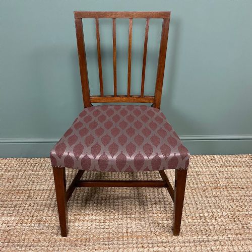 fig 2. Set of Six Country Georgian Mahogany Antique Dining Chairs