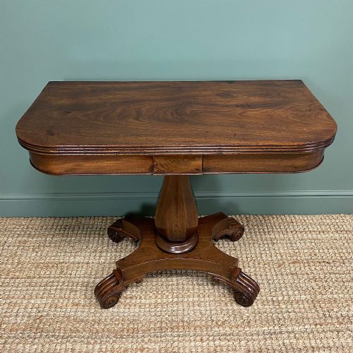 Regency Mahogany Antique Tea Table

