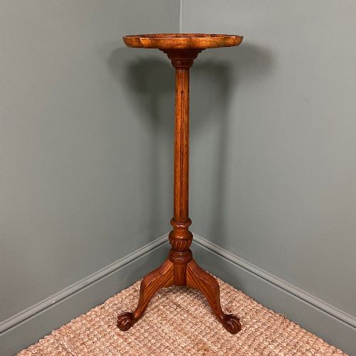 fig 1. Quality Antique Oak Torchère