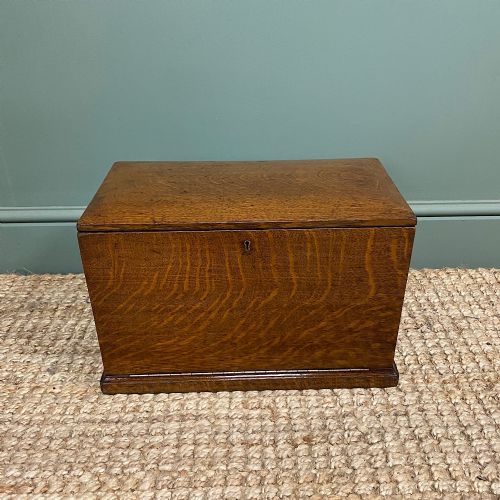 fig 2. Quality Victorian Oak Antique Stationery Cabinet