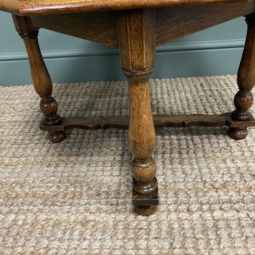 fig 3. Quality Edwardian Oak Antique Coffee Table