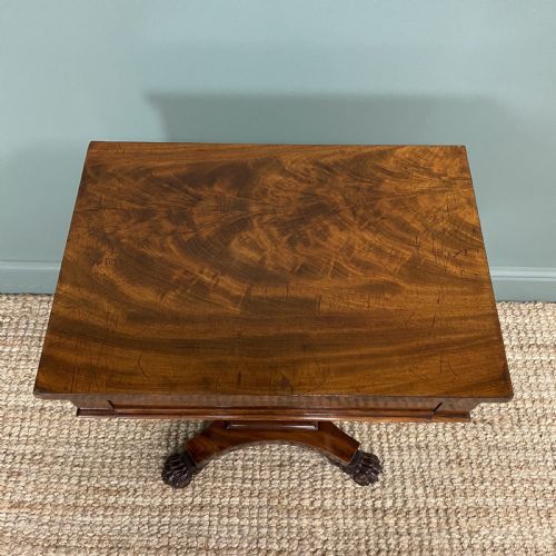 SPECTACULAR WILLIAM IV MAHOGANY ANTIQUE WORK TABLE - ADDITIONAL PHOTO 5