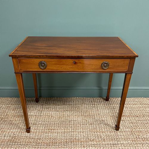 fig 1. Elegant Georgian Mahogany Antique Side Table