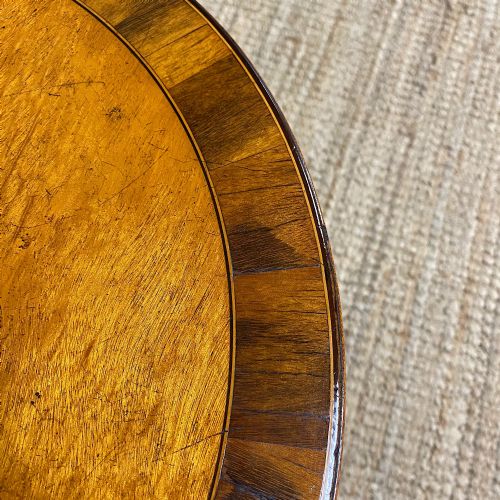 fig 2. Victorian Satinwood Antique Occasional Lamp Table