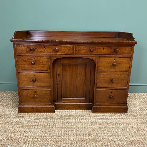 Beautiful Victorian Antique Pedestal Desk