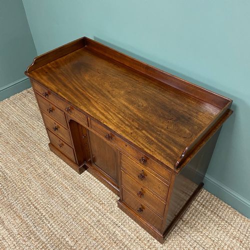 fig 2. Beautiful Victorian Antique Pedestal Desk