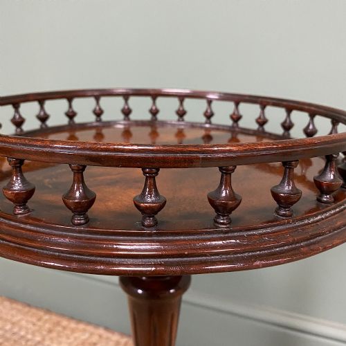 fig 1. Stunning Edwardian Mahogany Antique Wine Table