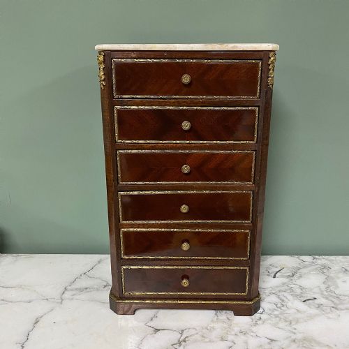 Rare French Empire Apprentice Chest / Jewellery Chest