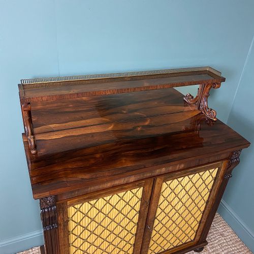 fig 2. Fine Quality Regency Rosewood Antique Chiffonier