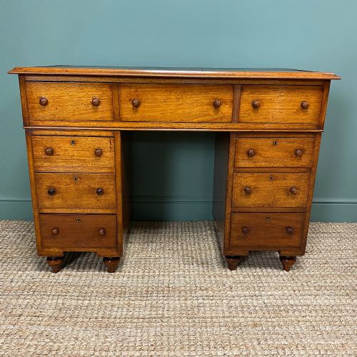 Country House Victorian Antique Campaign Desk

