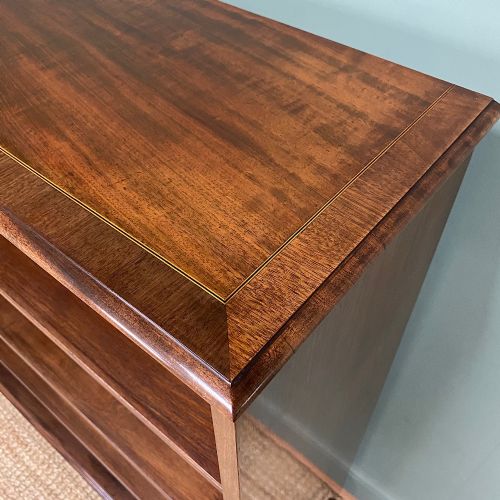 fig 3. Large Victorian Mahogany Antique Open Bookcase