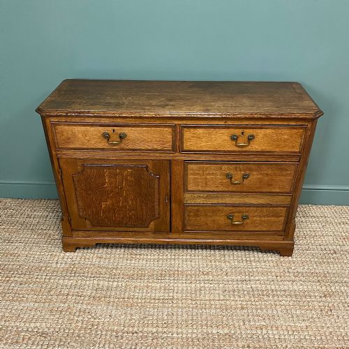 Georgian Oak Antique Dresser Base Cupboard