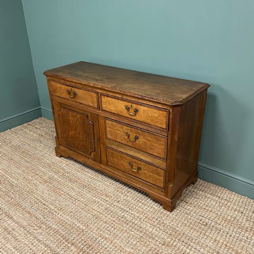 fig 1. Georgian Oak Antique Dresser Base Cupboard