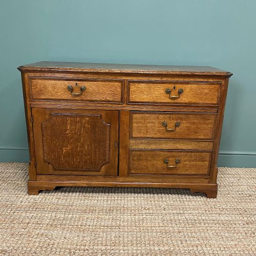 fig 2. Georgian Oak Antique Dresser Base Cupboard