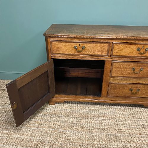 fig 3. Georgian Oak Antique Dresser Base Cupboard