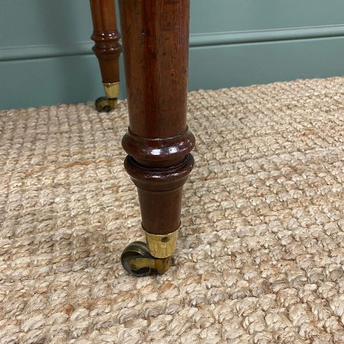 fig 1. Large Victorian Mahogany Antique Writing Table