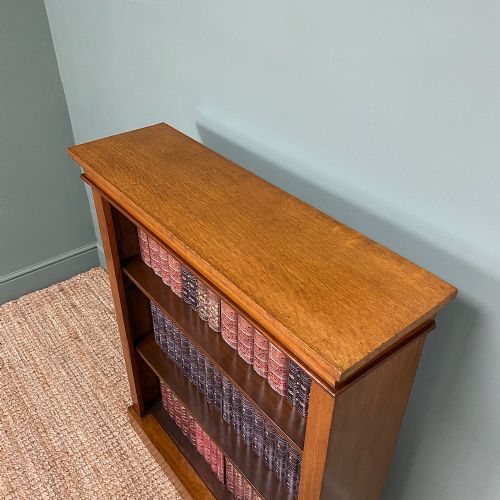 fig 2. Quality Victorian Antique Oak Open Bookcase
