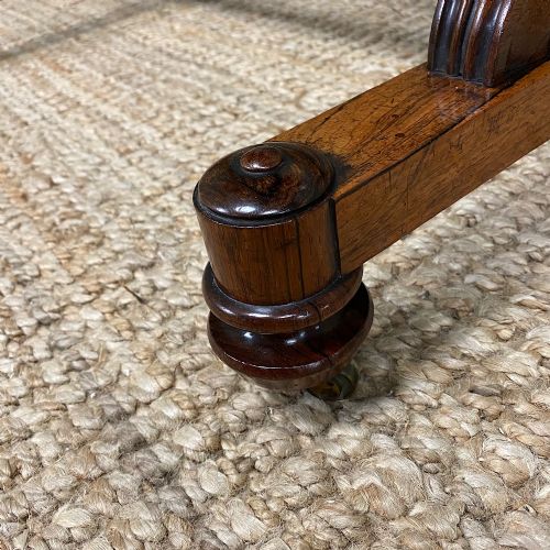fig 1. Striking Figured Rosewood Regency Antique Side Lamp Table