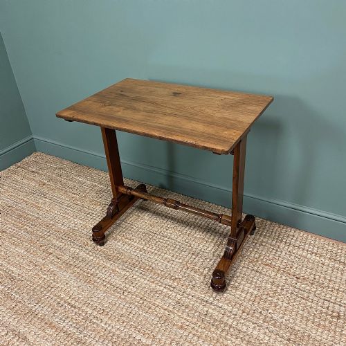 fig 2. Striking Figured Rosewood Regency Antique Side Lamp Table