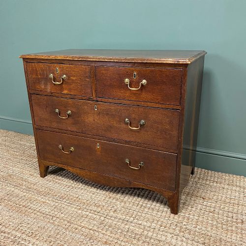 fig 1. George III Country House Oak Antique Chest of Drawers