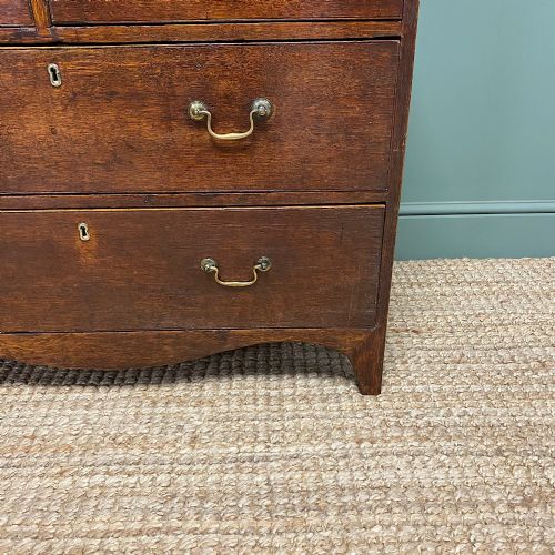 fig 2. George III Country House Oak Antique Chest of Drawers