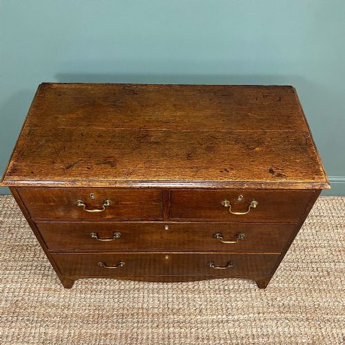 fig 3. George III Country House Oak Antique Chest of Drawers