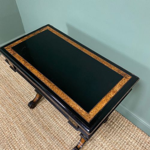 fig 3. Victorian Ebonized and Walnut Antique Games Table