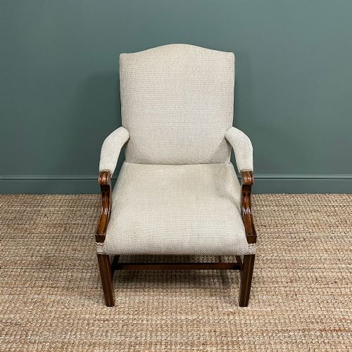 Fine Mahogany Gainsborough Antique Armchair