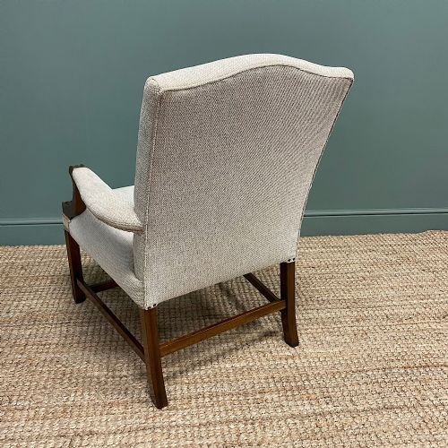 fig 3. Fine Mahogany Gainsborough Antique Armchair