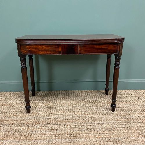 Elegant Regency Mahogany Antique Tea / Side Table