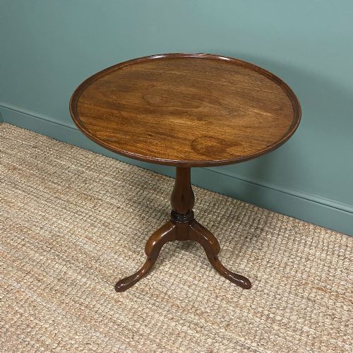 Georgian Mahogany Antique Tripod Table