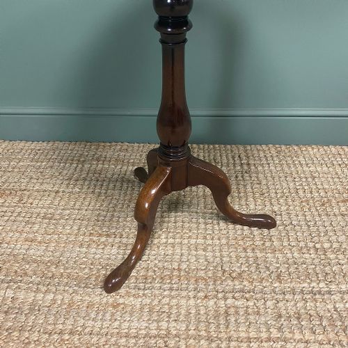 fig 1. Georgian Mahogany Antique Tripod Table