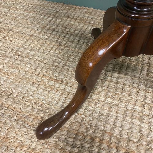 fig 2. Georgian Mahogany Antique Tripod Table