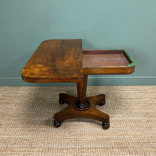 fig 2. Stunning Victorian Rosewood Antique Card Table