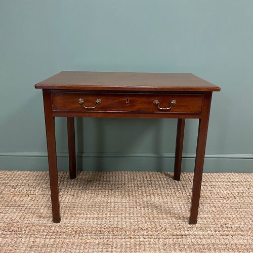 George III Figured Mahogany Antique Side Table
