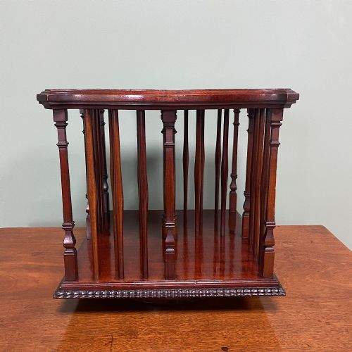 Unusual Small Revolving Antique Bookstand

