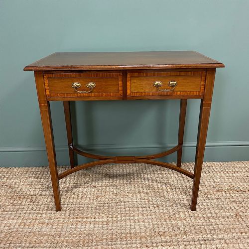 Elegant Edwardian Mahogany Antique Writing Table
