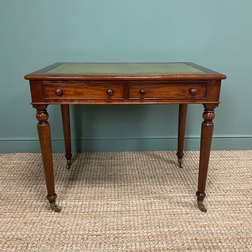 Quality Victorian Mahogany Antique Writing Table
