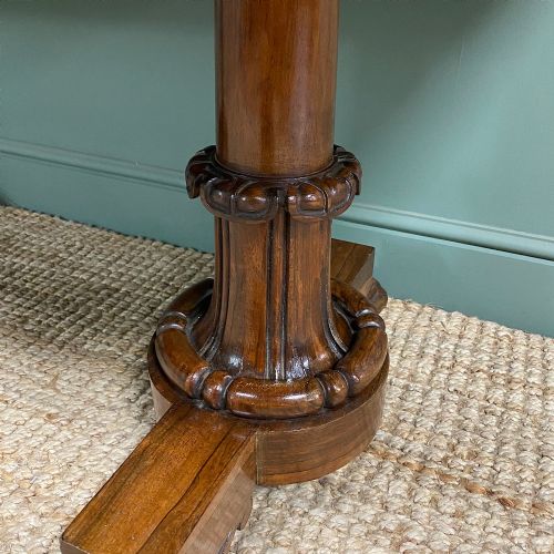 fig 1. Rare Large Spectacular Figured Rosewood Antique Sofa / Console Table
