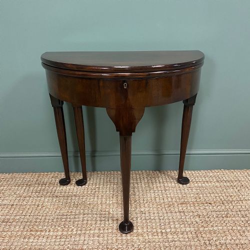 Edwardian Walnut Antique Tea Table
