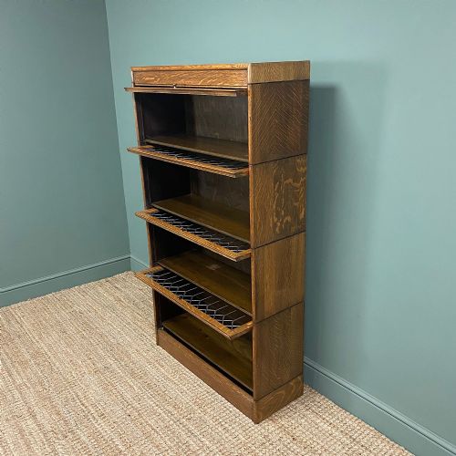 fig 3. Oak Barristers Stacking Antique Bookcase