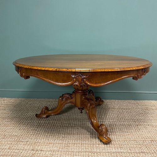 Outstanding Victorian Rosewood Antique Dining Table
