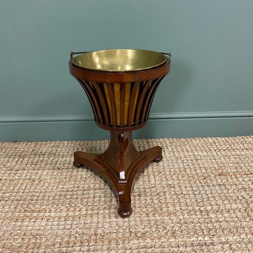 Antique Mahogany Wine Cooler / Jardiniere
