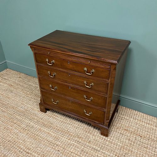 fig 1. Unusual Small Edwardian Mahogany Antique Bachelors Chest
