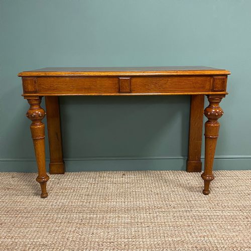 Stunning Victorian Oak Antique Console Table

