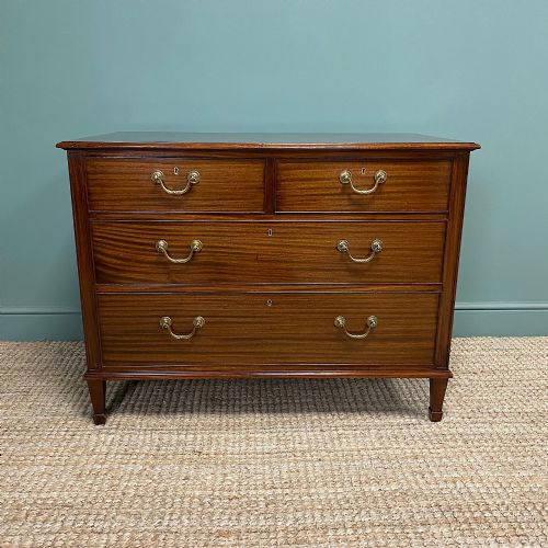 Quality Hepplewhite Design Mahogany Antique Chest of Drawers