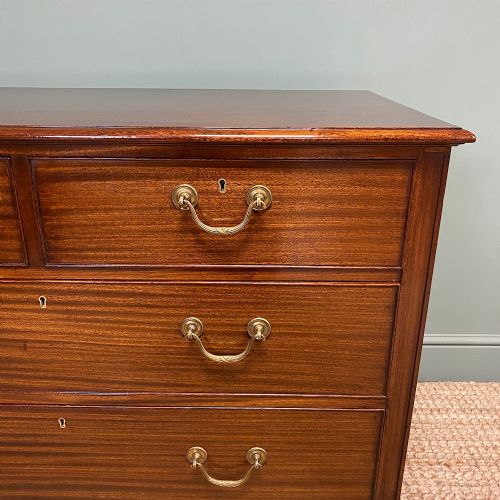 fig 1. Quality Hepplewhite Design Mahogany Antique Chest of Drawers