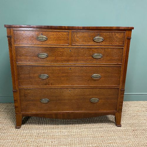 Georgian Oak Country Antique Chest of Drawers
