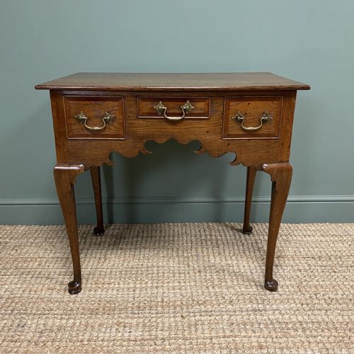 George III Period Oak Antique Low Boy / Side Table
