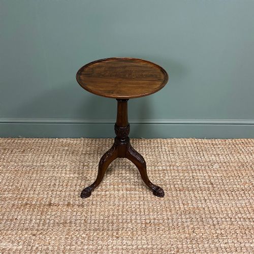 Stunning Edwardian Mahogany Antique Wine Table
